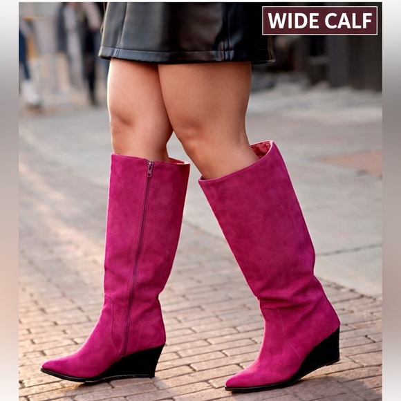 comfortview Shoes - NWT Wide calf + extra wide width burgundy boots